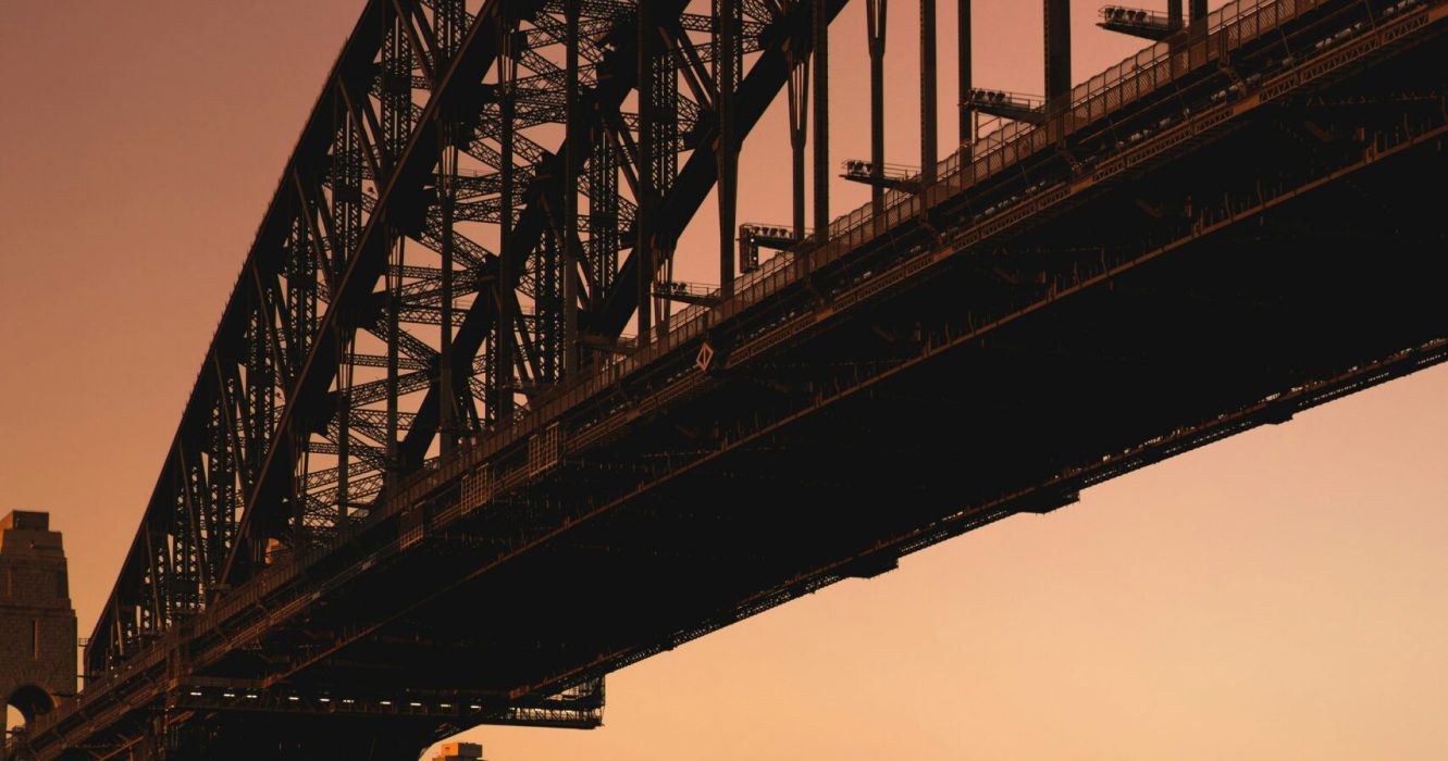 Sydney Harbour Bridge at sunset